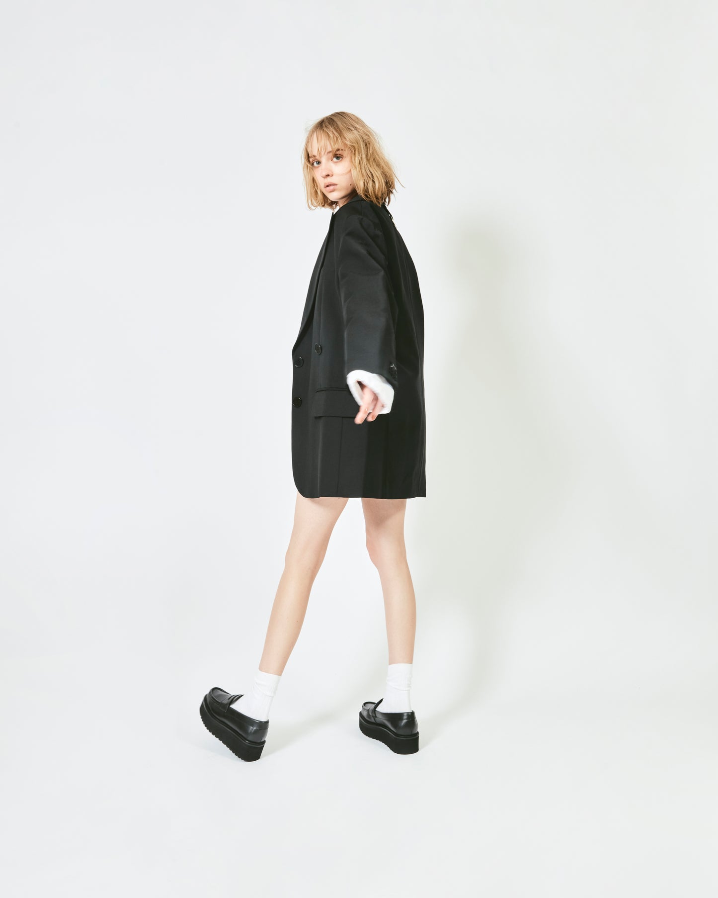 PLATFORM LOAFERS ECRU