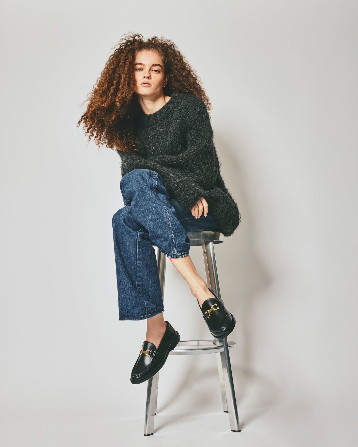 ALMOND TOE C LOAFERS ECRU