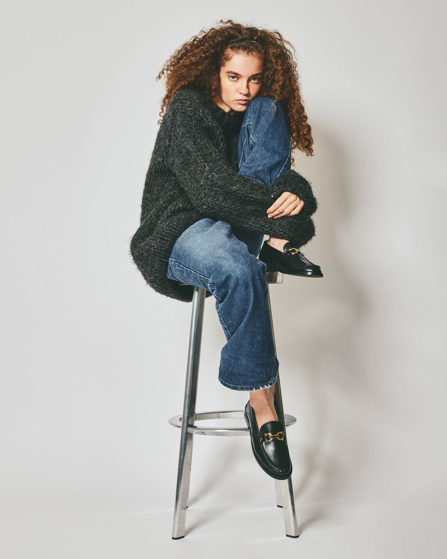 ALMOND TOE C LOAFERS ECRU