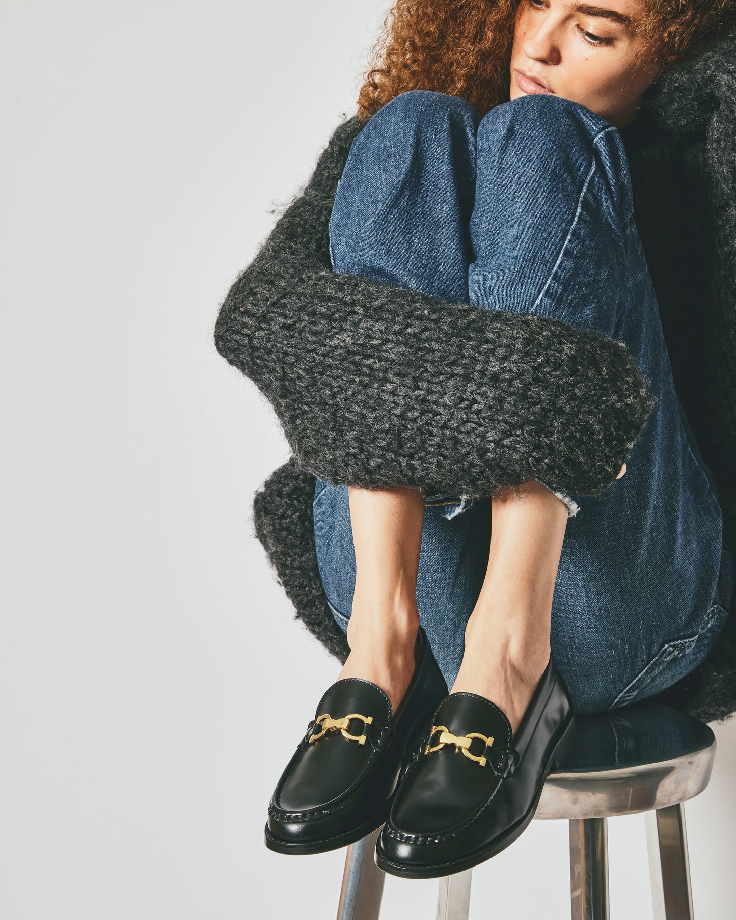 ALMOND TOE C LOAFERS ECRU