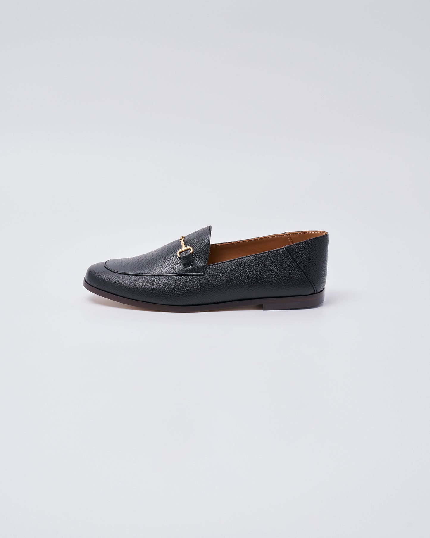 2034W BIT SLIP ON SHOES GRAIN LEATHER BLACK