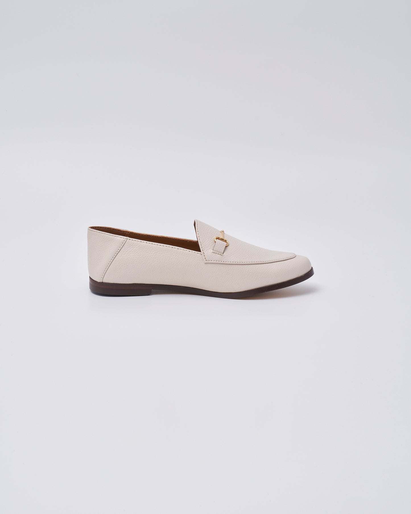 BIT SLIP ON SHOES GRAIN LEATHER WHITE