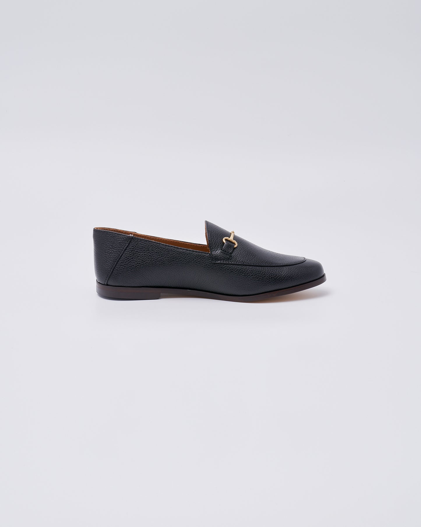 BIT SLIP ON SHOES GRAIN LEATHER BLACK