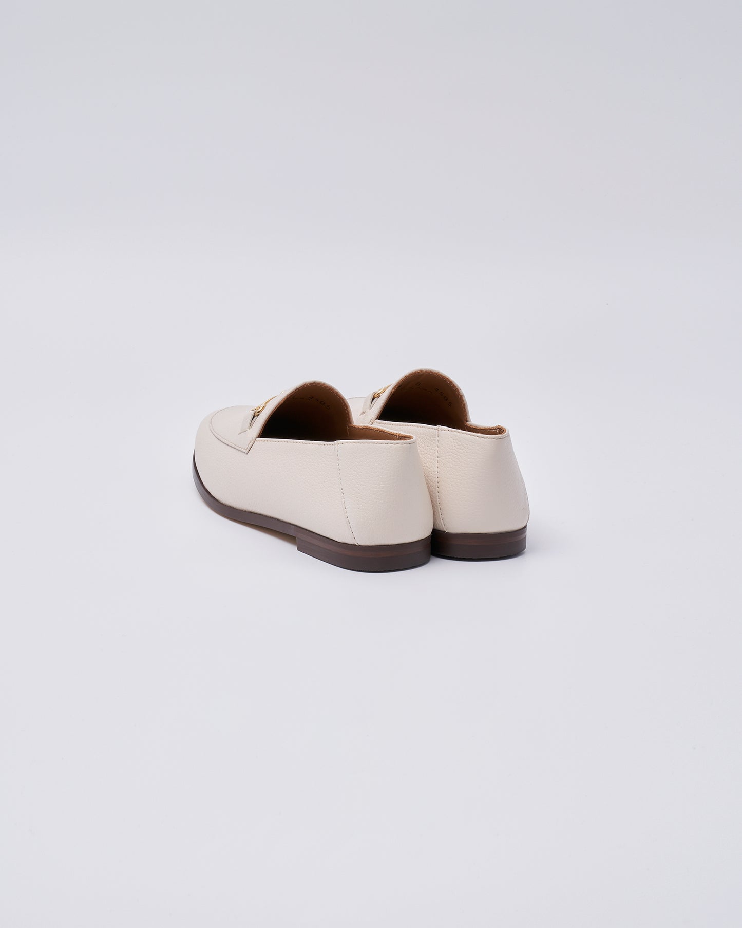BIT SLIP ON SHOES GRAIN LEATHER WHITE