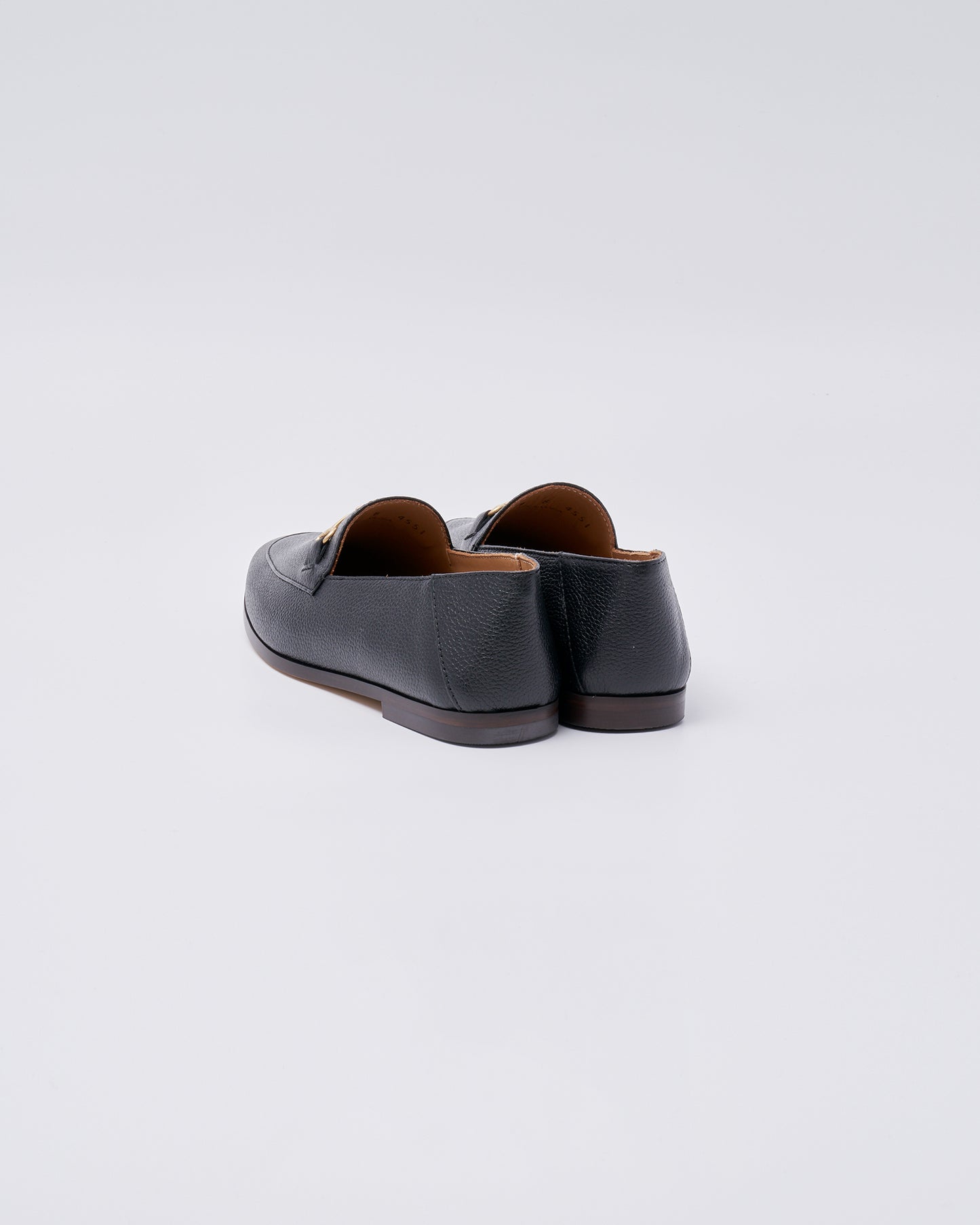 BIT SLIP ON SHOES GRAIN LEATHER BLACK