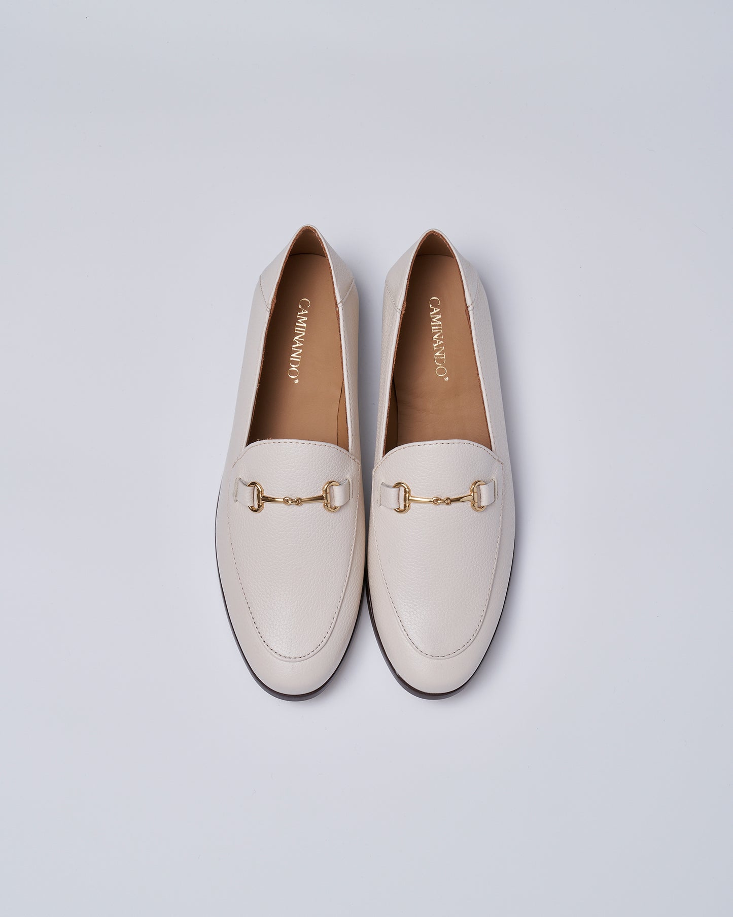BIT SLIP ON SHOES GRAIN LEATHER WHITE