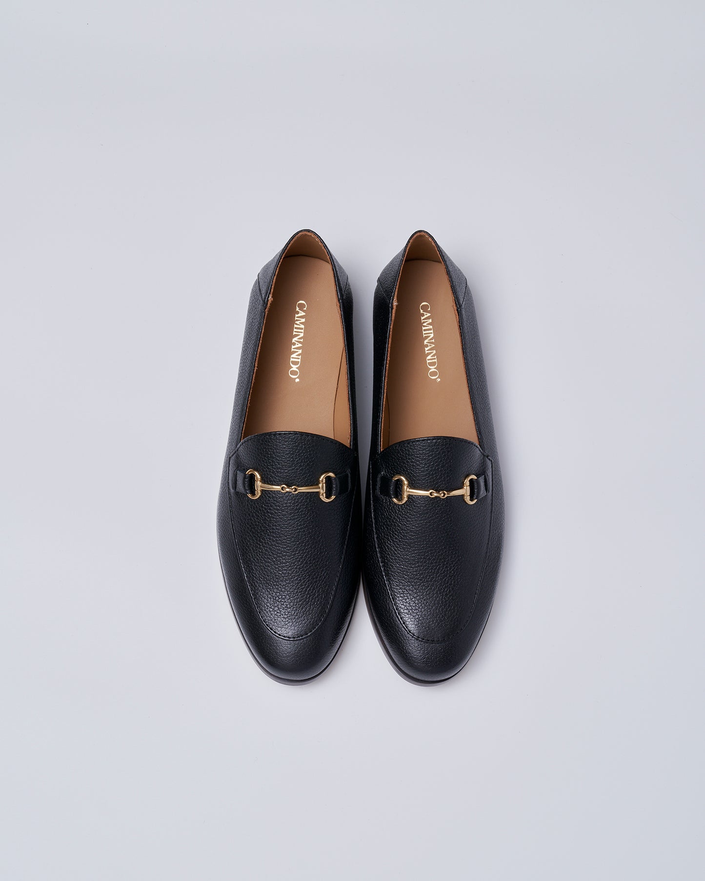 BIT SLIP ON SHOES GRAIN LEATHER BLACK