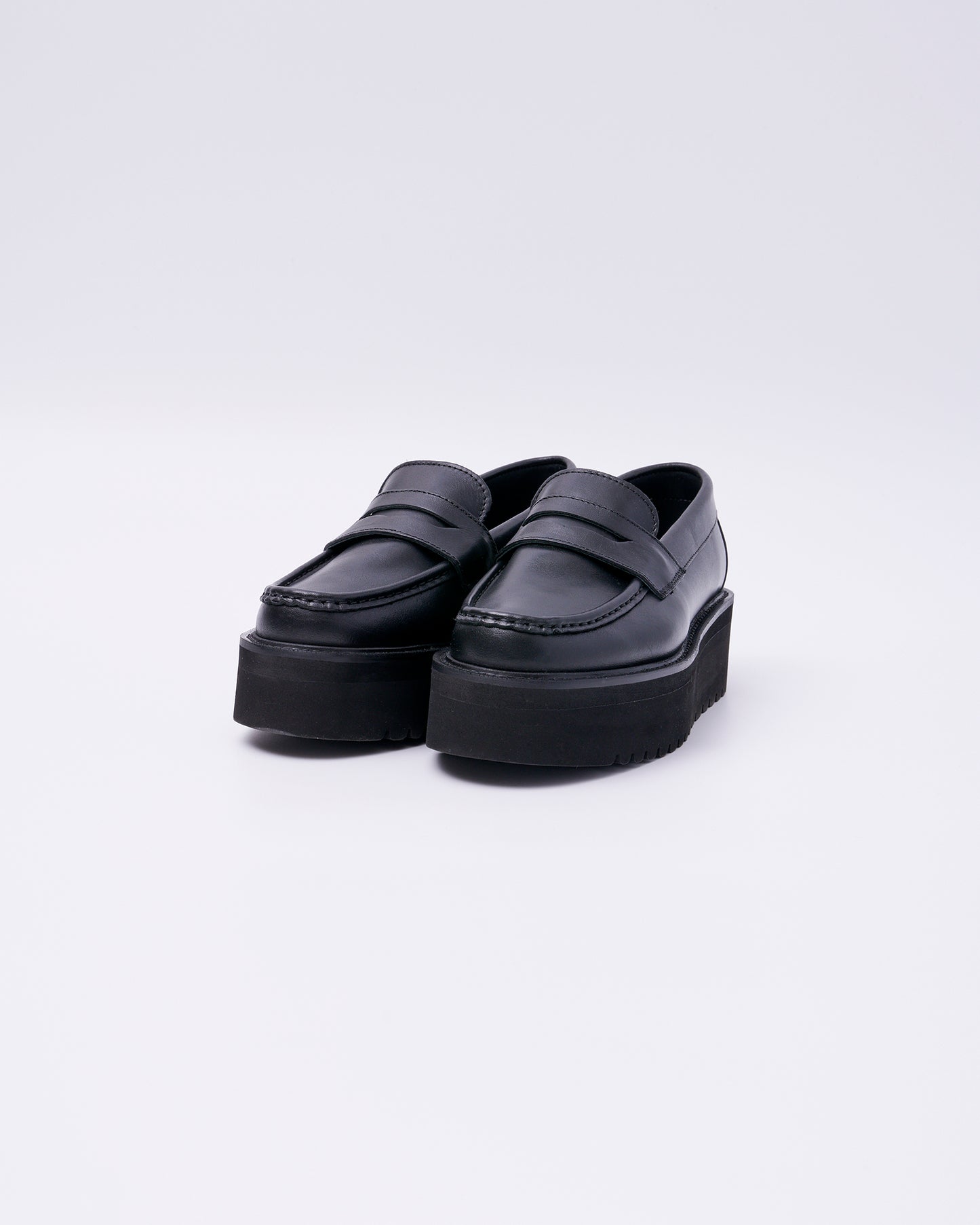 2413W PLATFORM LOAFERS BLACK