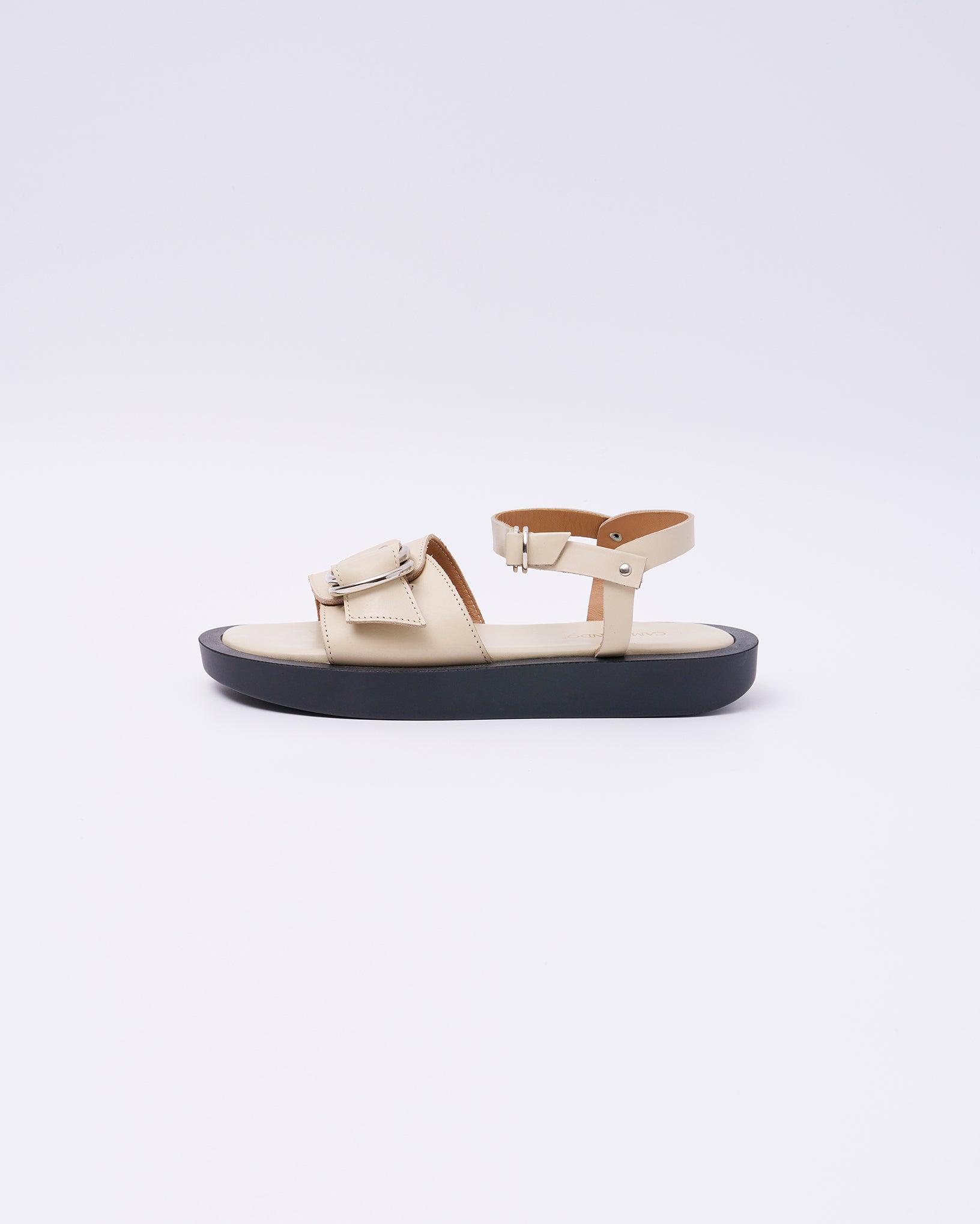 ANKLE STRAP PLATFORM SANDALS ECRU – caminando.jp