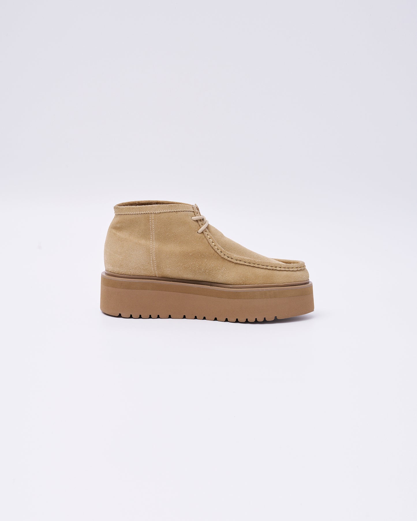 2407W MOC SHORT BOOTS BEIGE SUEDE