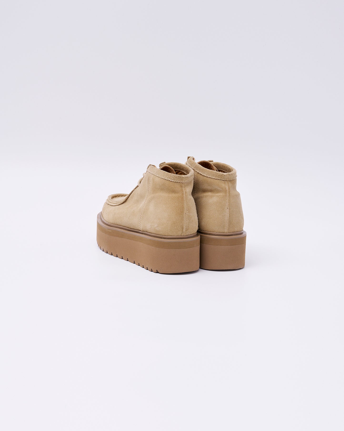 2407W MOC SHORT BOOTS BEIGE SUEDE