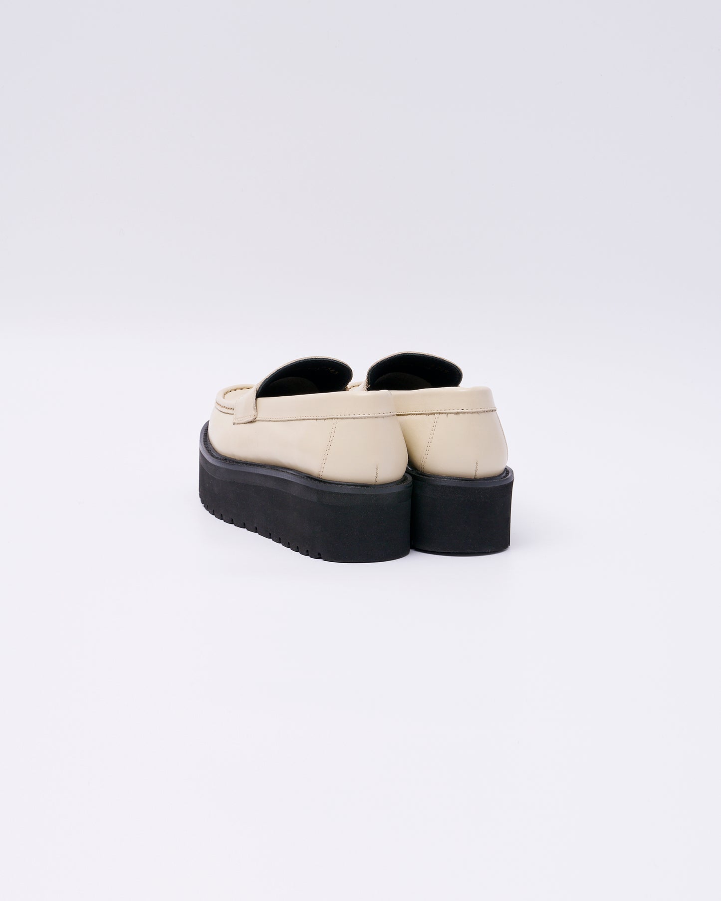 PLATFORM LOAFERS ECRU