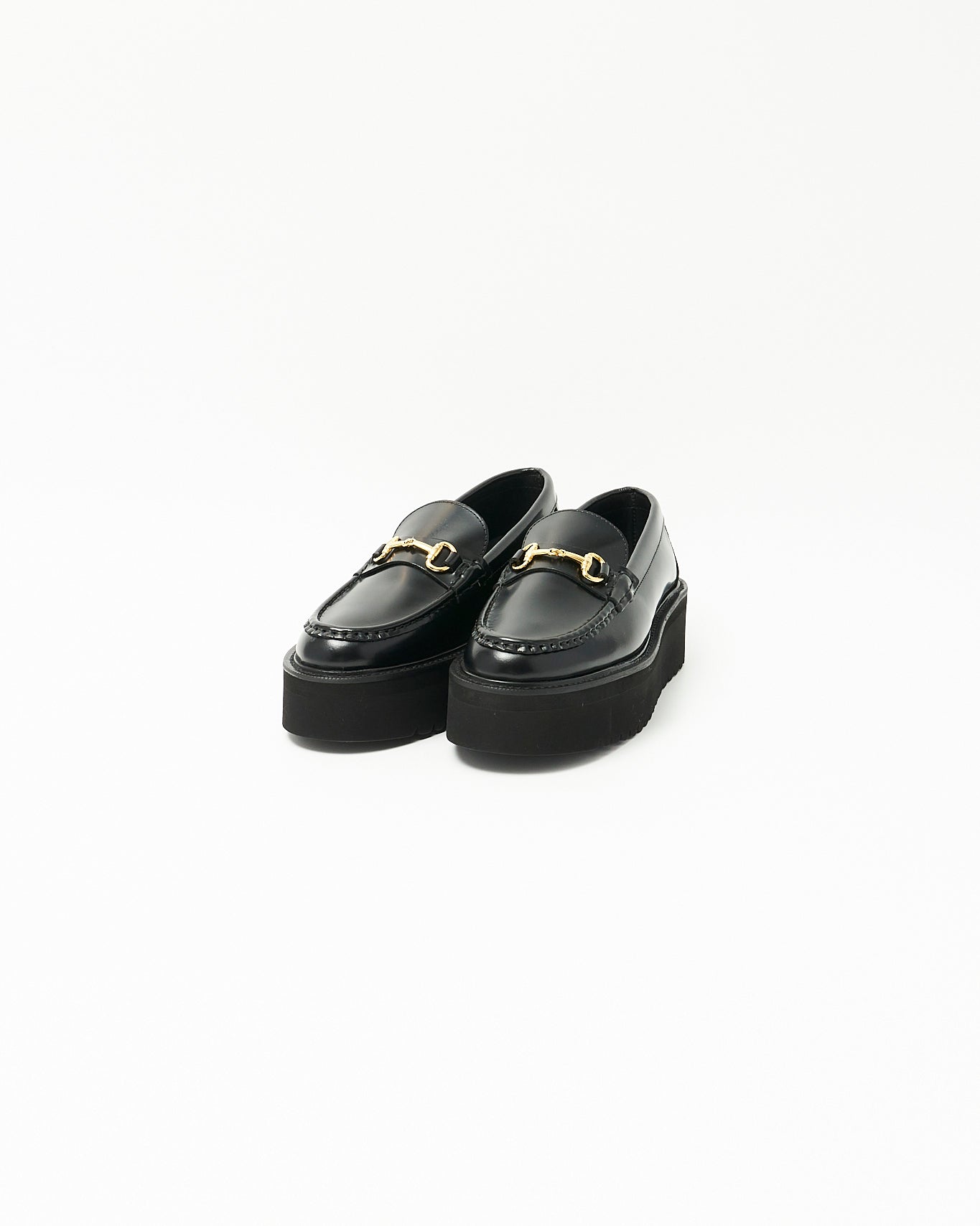 PLATFORM BIT LOAFERS BLACK