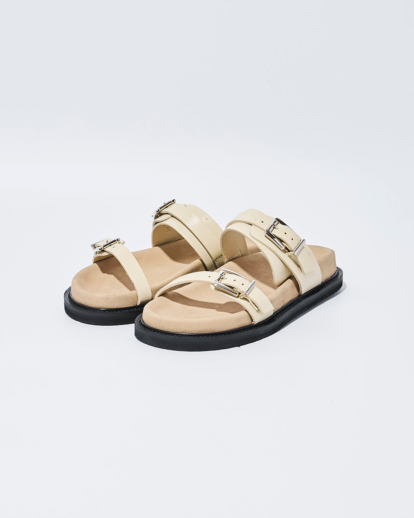 DOUBLE BUCKLE SANDALS LAMB