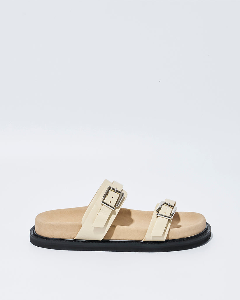 DOUBLE BUCKLE SANDALS LAMB