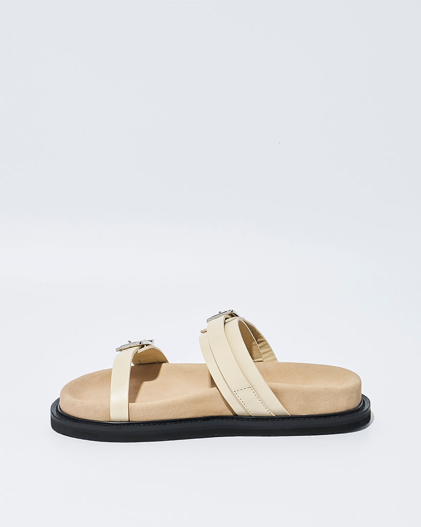 DOUBLE BUCKLE SANDALS LAMB