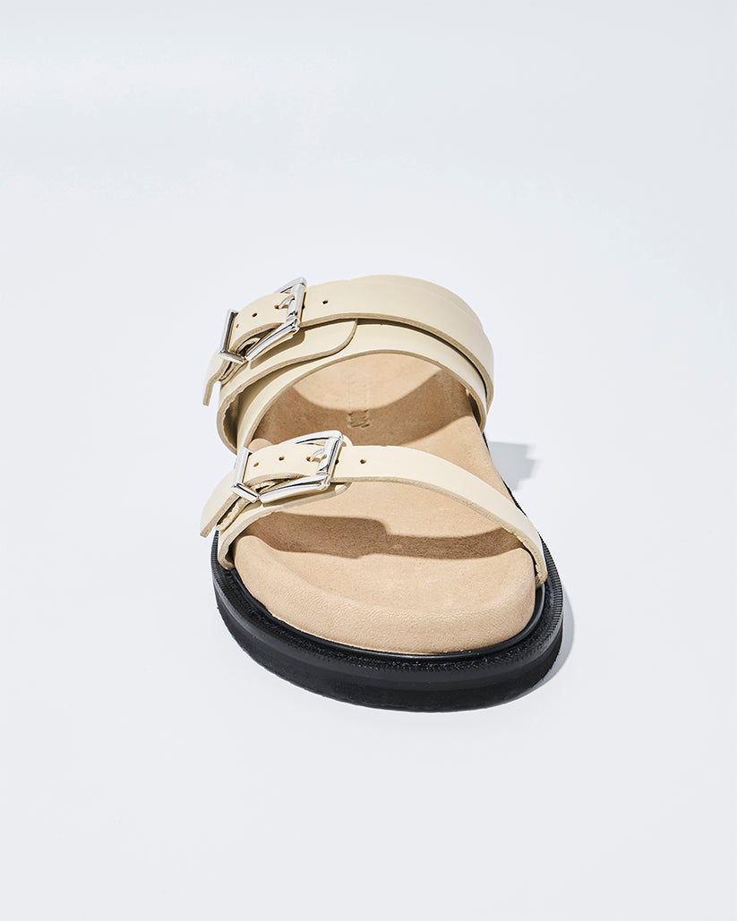 DOUBLE BUCKLE SANDALS LAMB