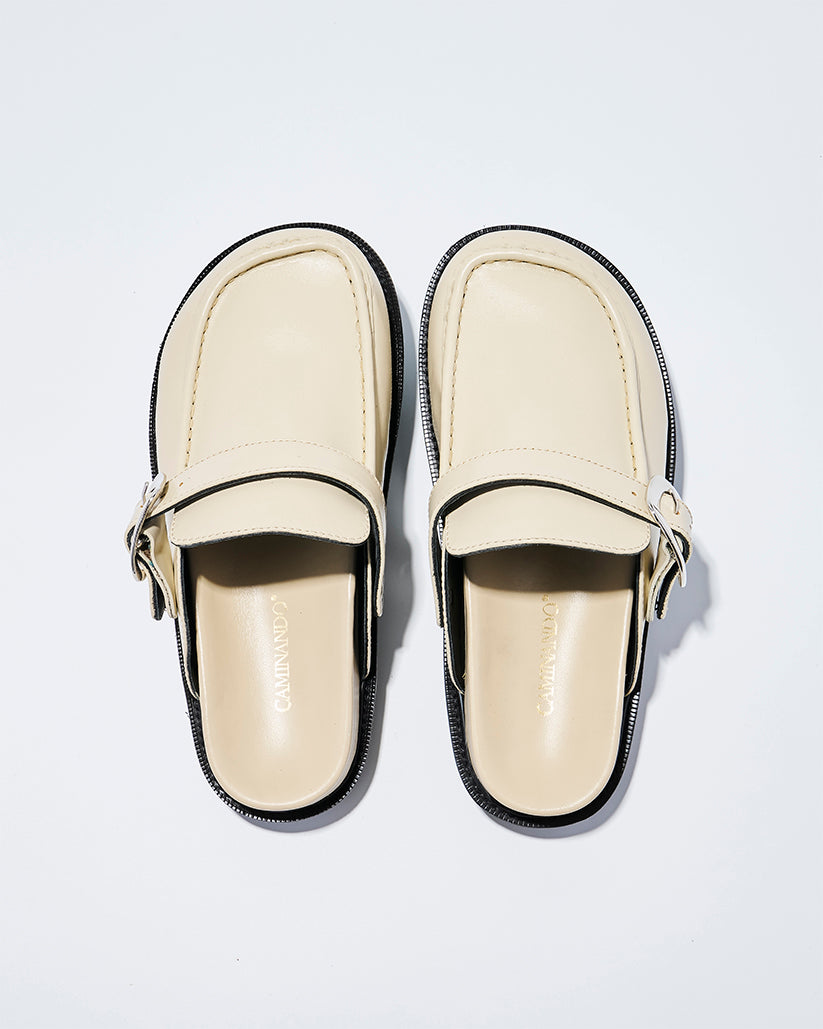 ONE STRAP MOC MULE LAMB