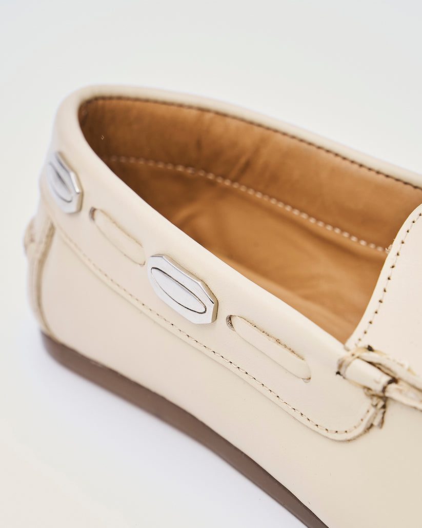 TASSEL MOC SHOES ECRU