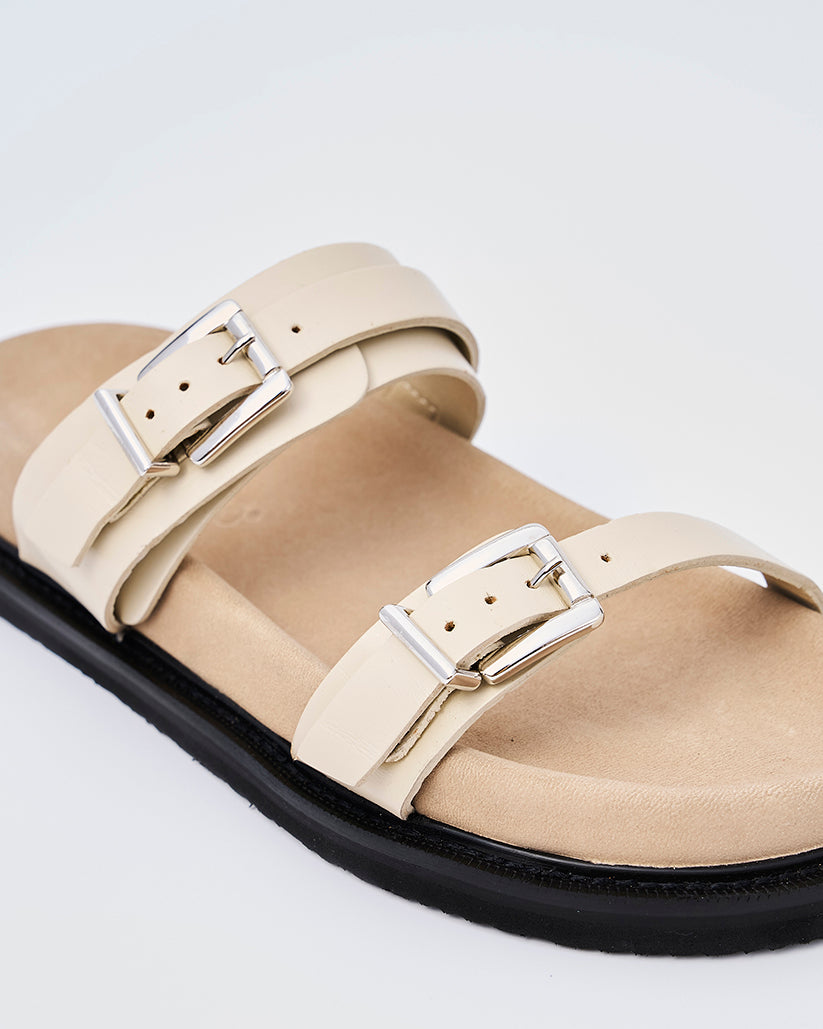 DOUBLE BUCKLE SANDALS LAMB