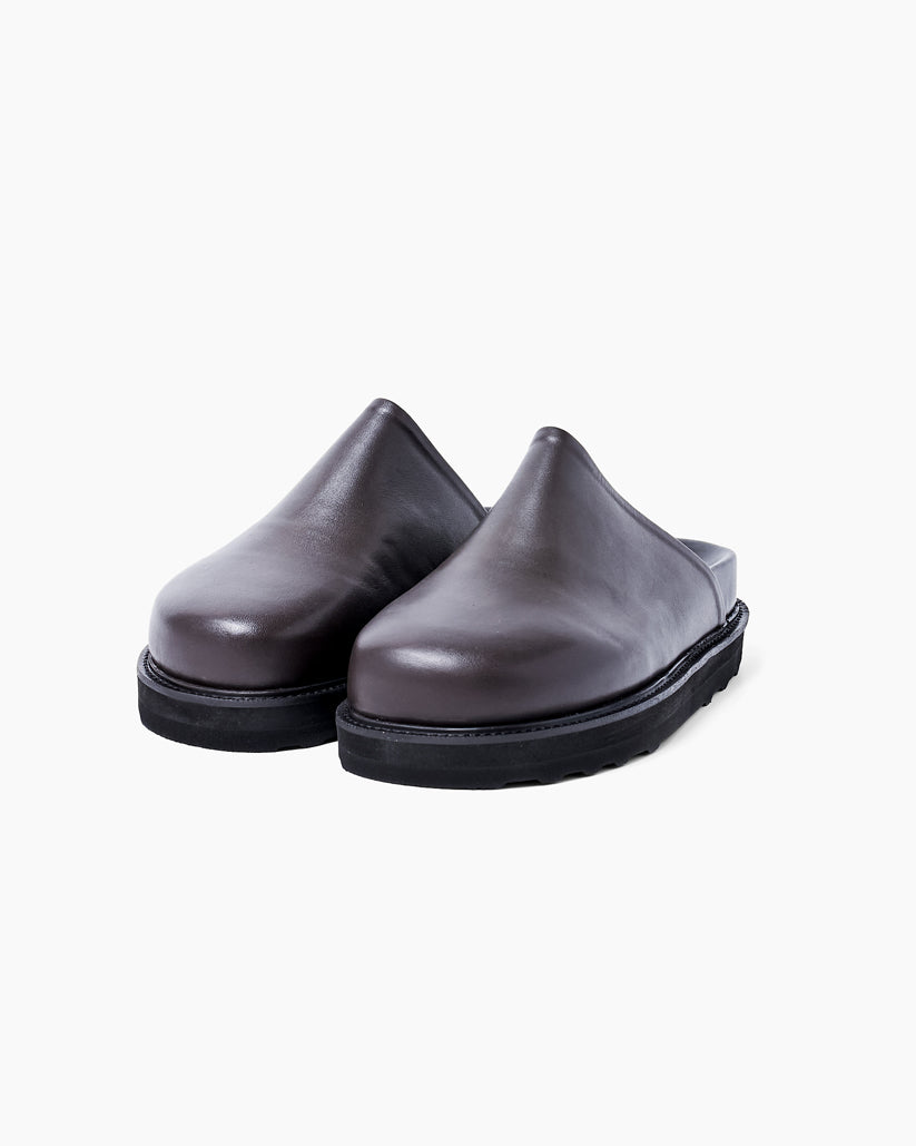 CLOG SANDALS DARK BROWN