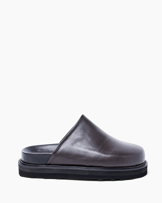 CLOG SANDALS DARK BROWN