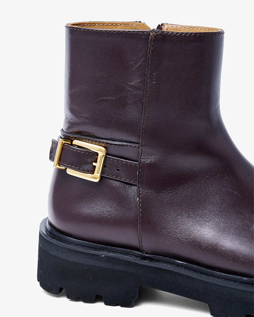BACK ZIP BOOTS BLACK
