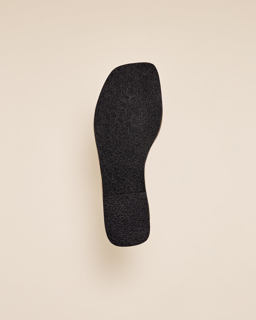 THONG FLAT SANDALS BLACK SUEDE