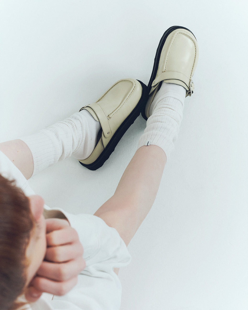 ONE STRAP MOC MULE BLACK