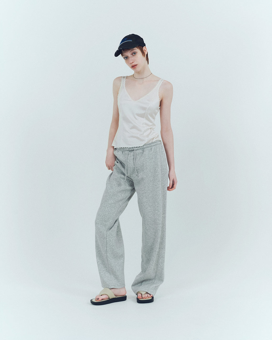 PADDED THONG SANDALS LAMB