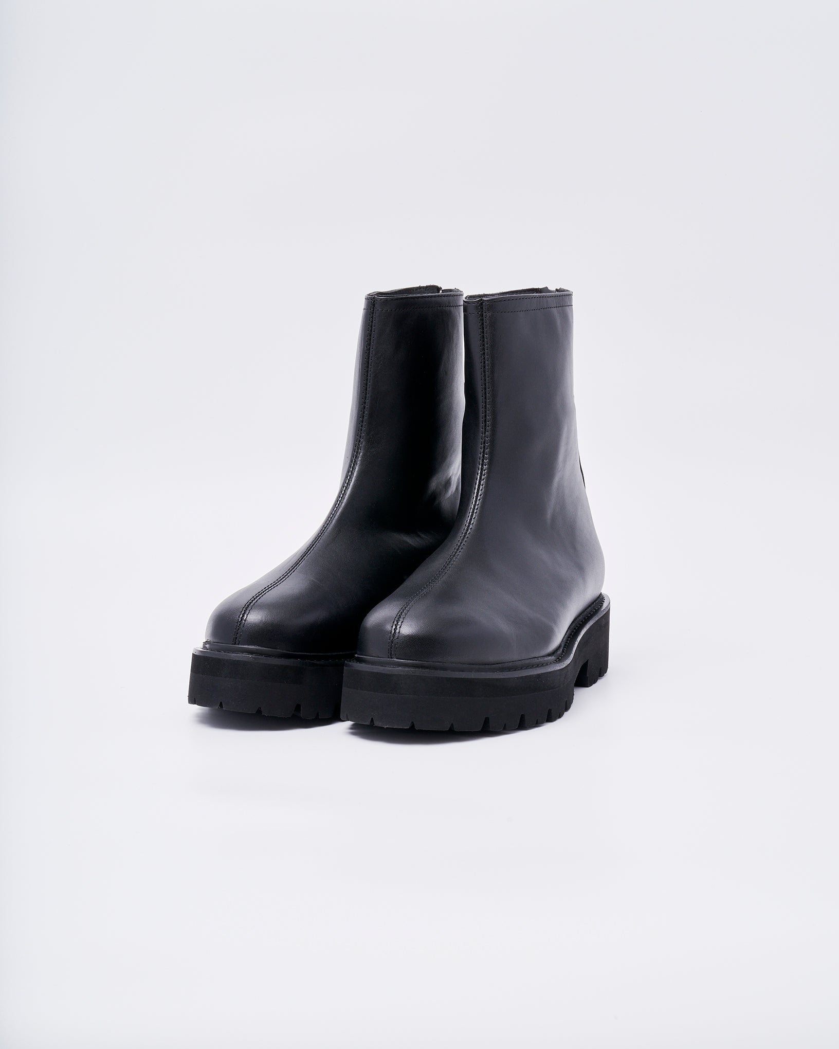 23104W BACK ZIP BOOTS BLACK – caminando.jp