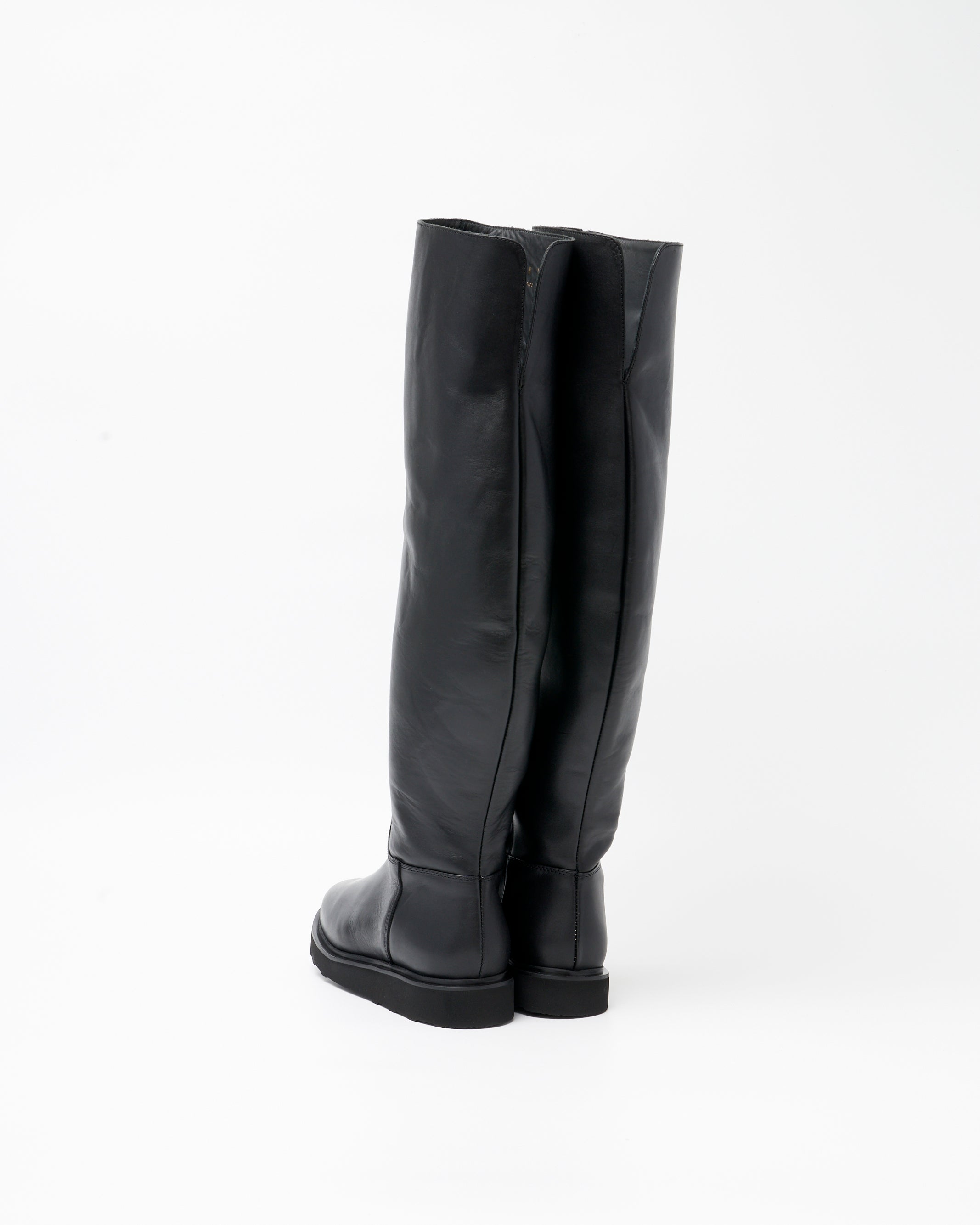 23113W KNEE HIGH BOOTS BLACK