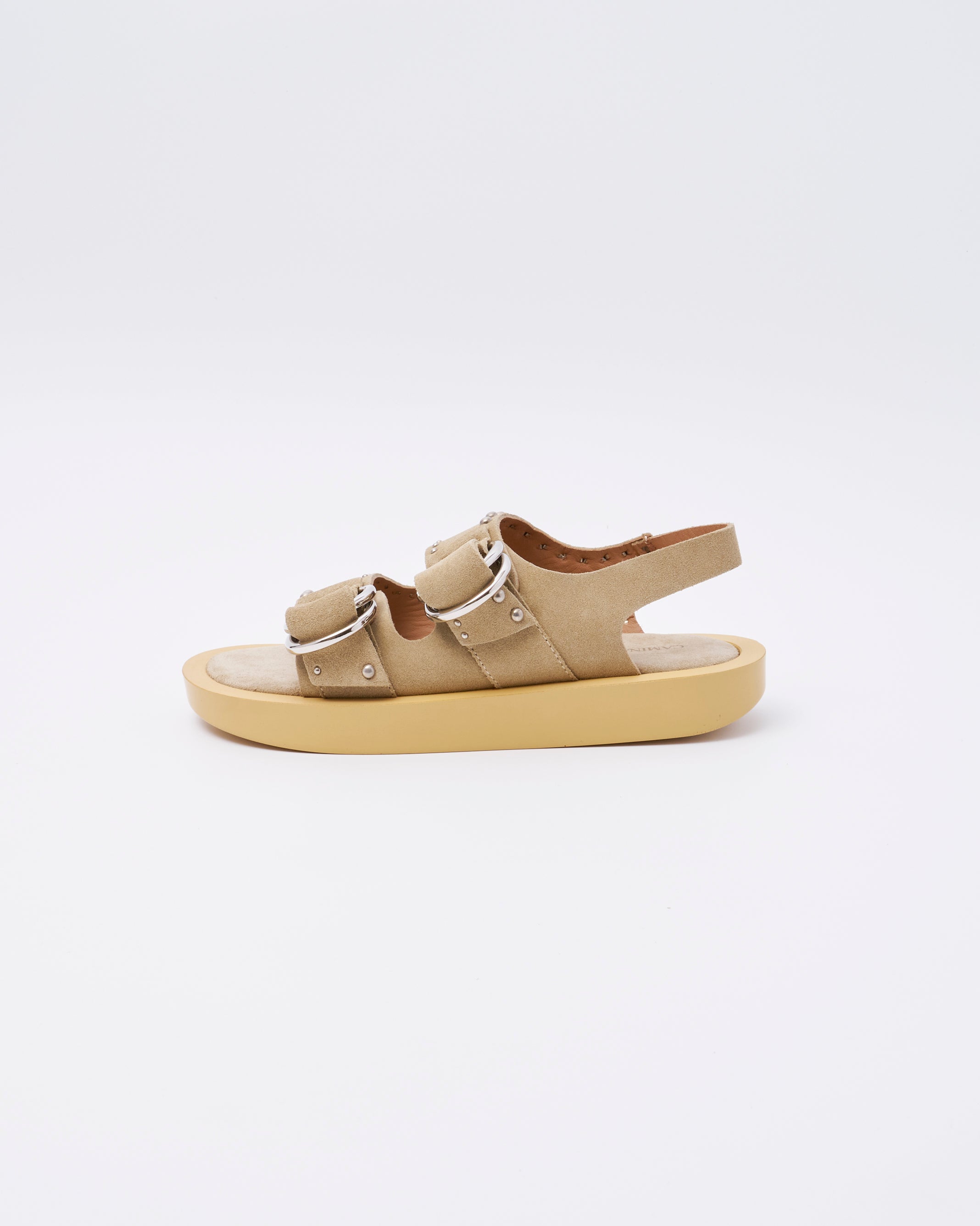 CAMINANDO×HTC DOUBLE RING PLATFORM SANDALS BEIGE SUEDE – caminando.jp