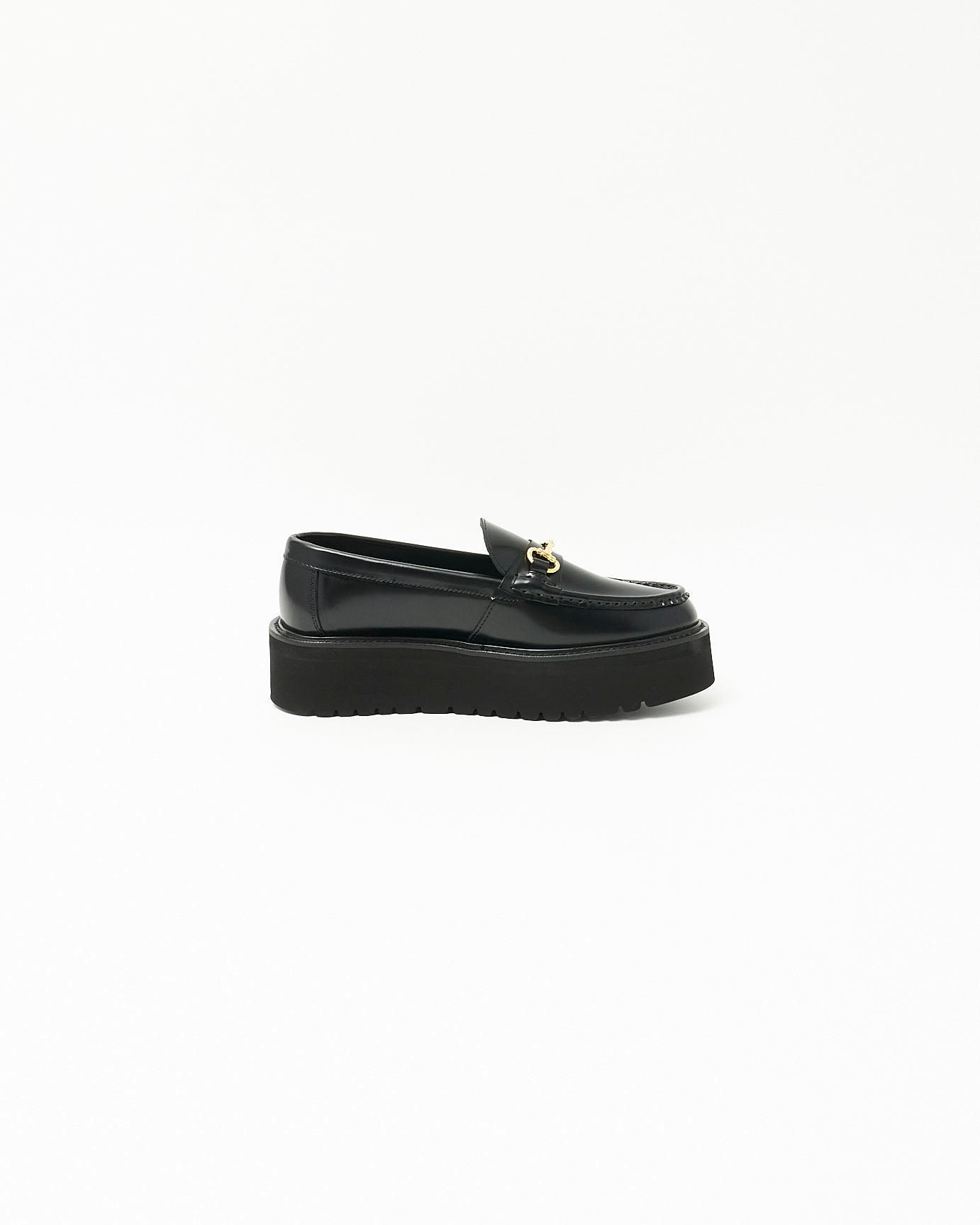 PLATFORM BIT LOAFERS BLACK