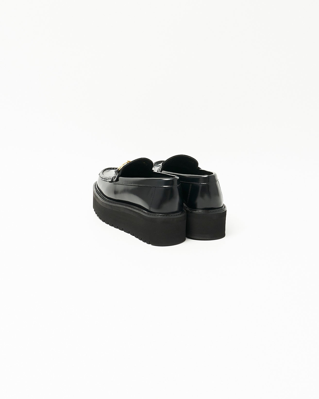 PLATFORM BIT LOAFERS BLACK