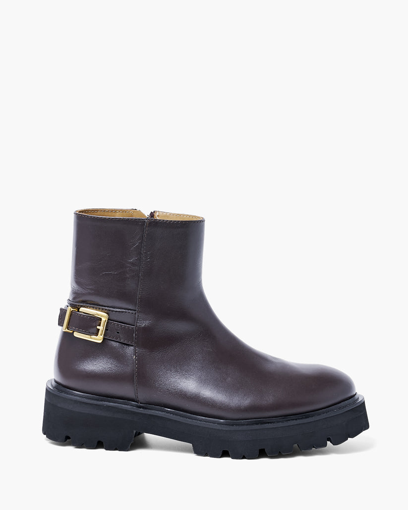 BACK ZIP BOOTS BLACK