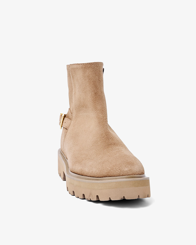 BACK ZIP BOOTS BLACK