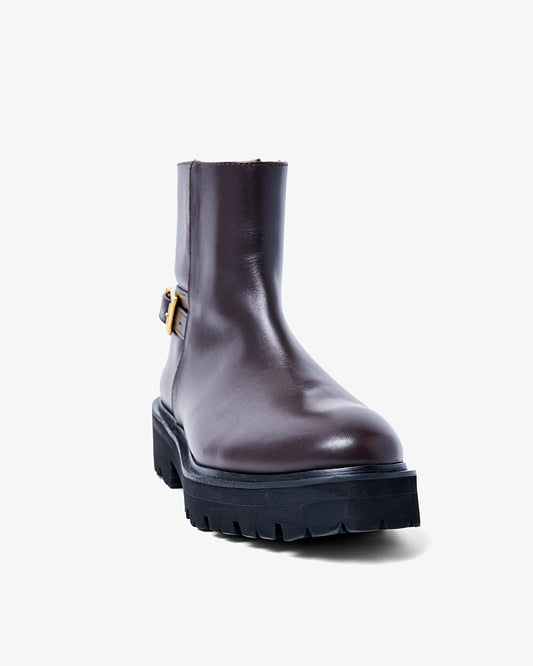 BACK ZIP BOOTS BLACK