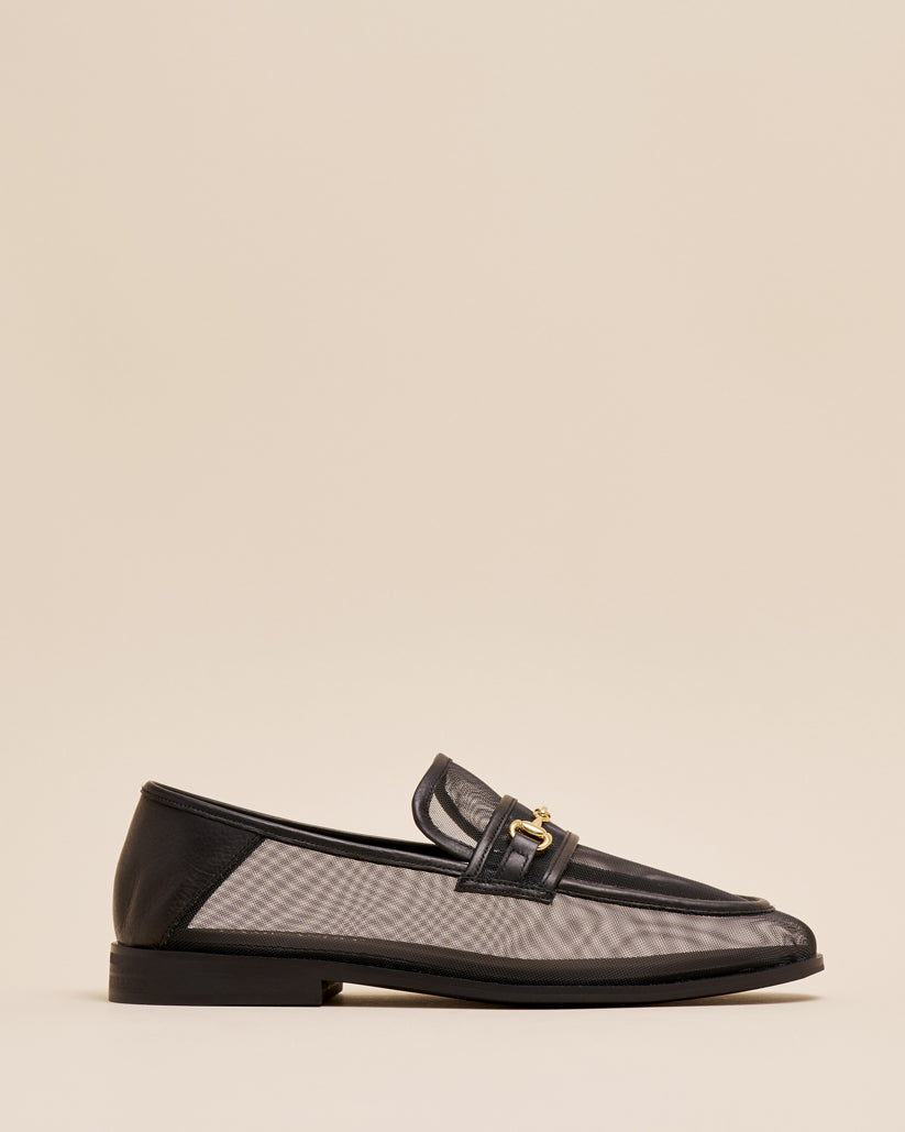 MESH BIT LOAFERS BLACK