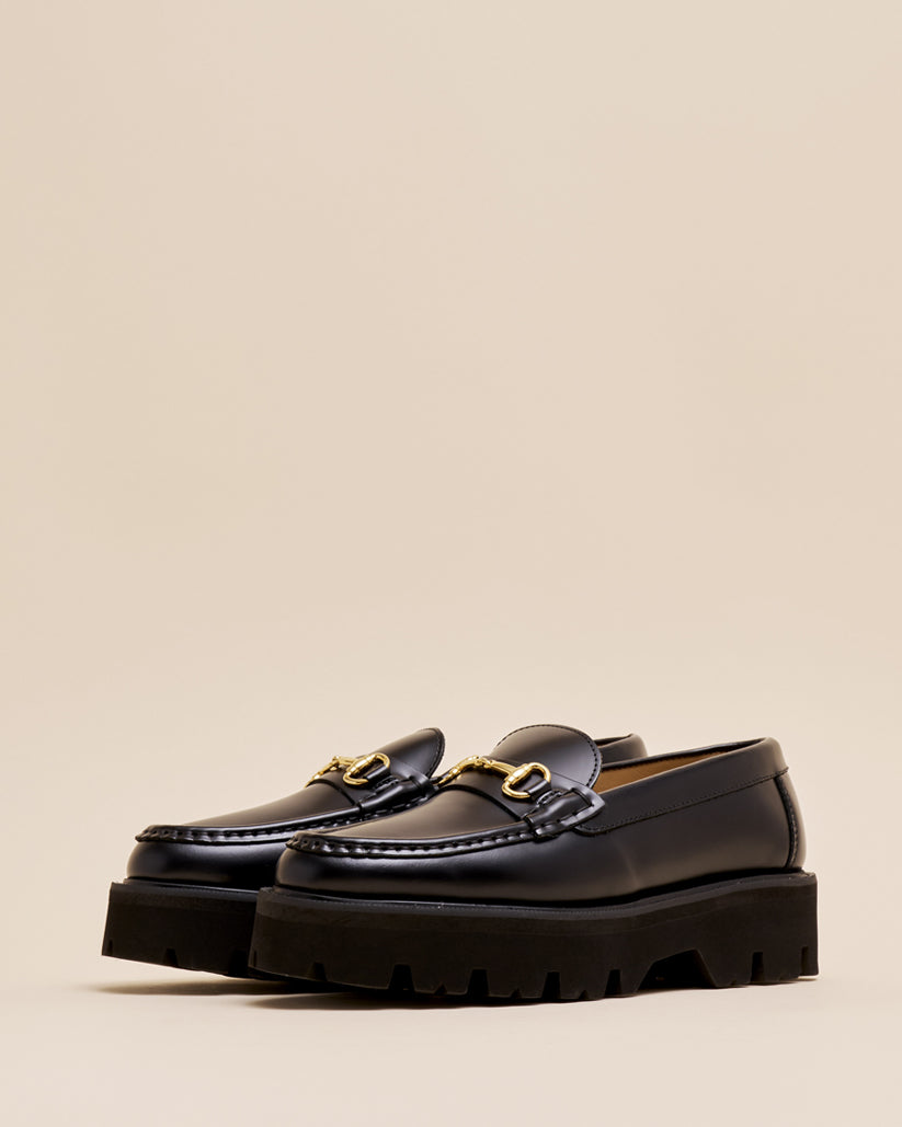 Caminando Platform Bit Loafers ブラック BIT LOAFERS BLACK – caminando.jp