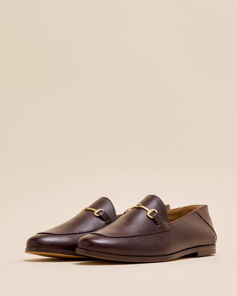 BIT SLIP ON SHOES DARK BROWN