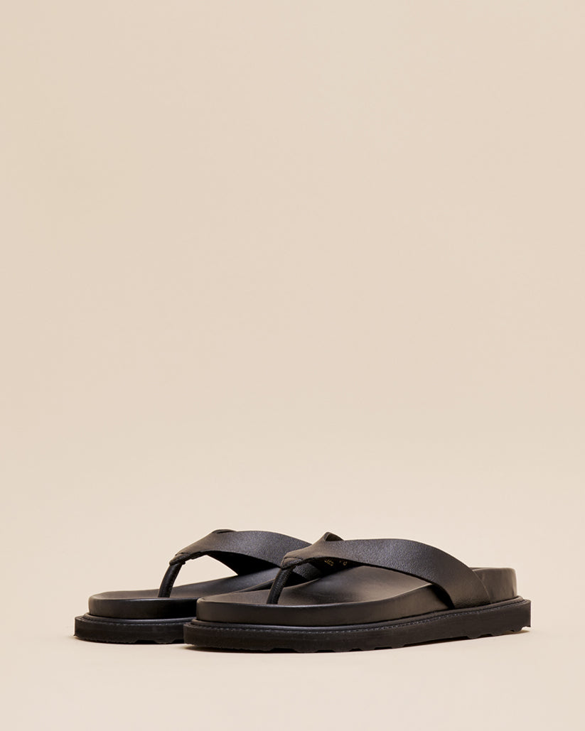 THONG SANDALS BLACK