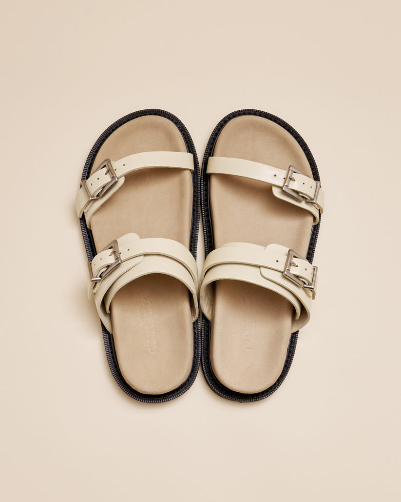 DOUBLE BUCKLE SANDALS LAMB