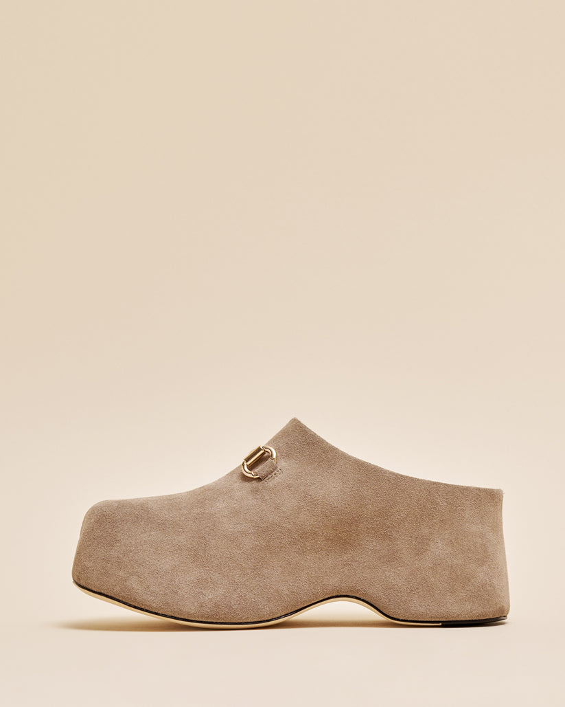 BIT CLOG BEIGE SUEDE
