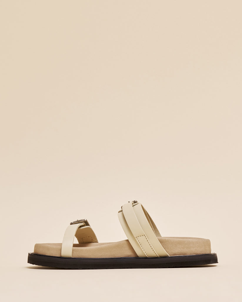 DOUBLE BUCKLE SANDALS LAMB
