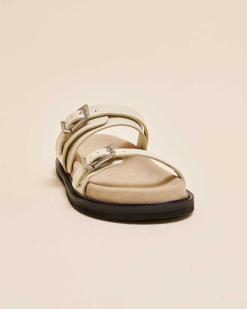 DOUBLE BUCKLE SANDALS LAMB