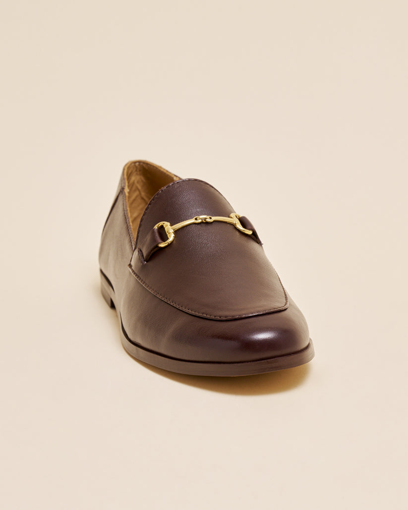 BIT SLIP ON SHOES DARK BROWN