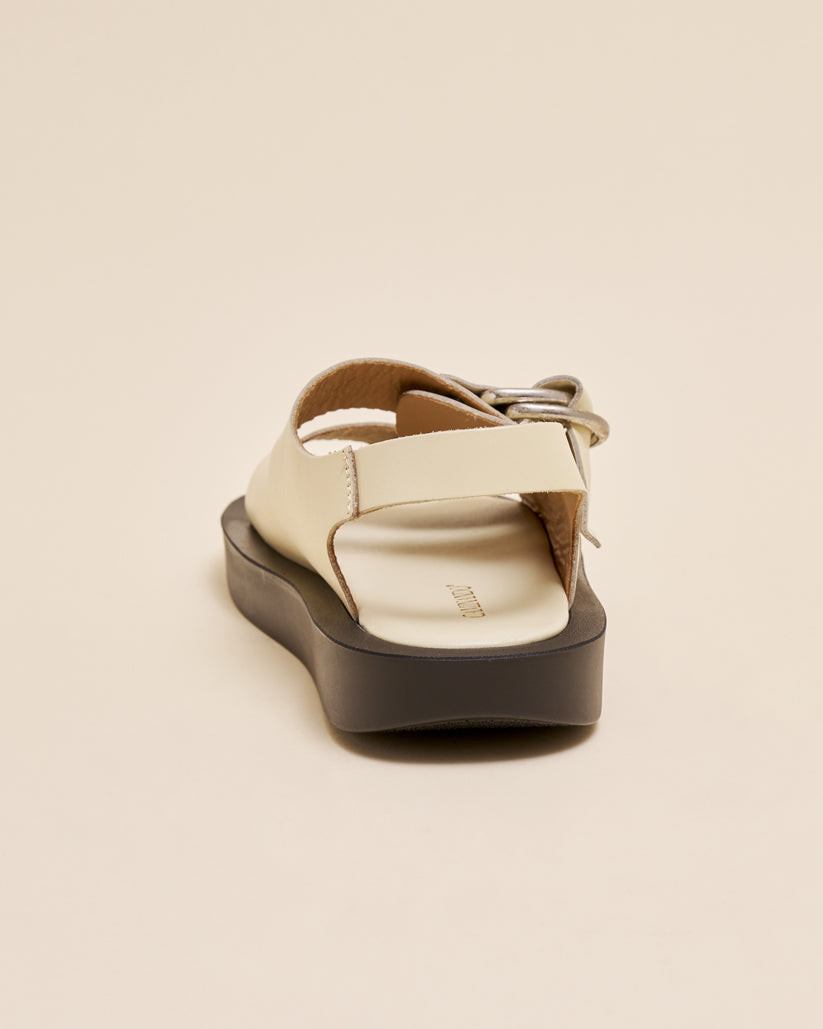 DOUBLE RING PLATFORM SANDALS ECRU – caminando.jp