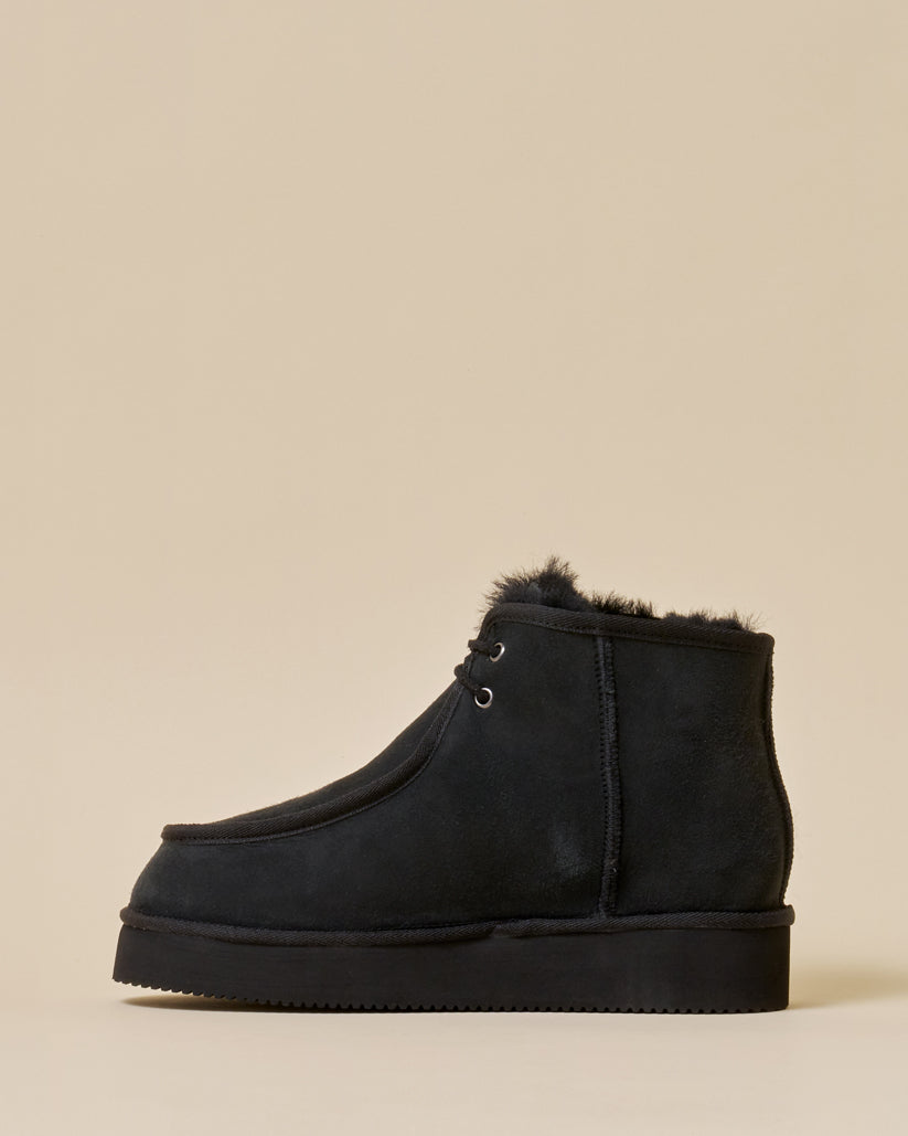MOUTON MOC SHOES BLACK