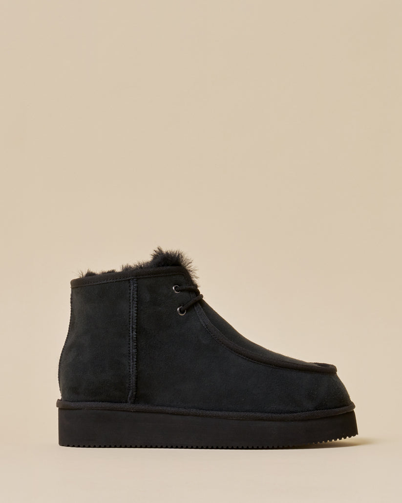 MOUTON MOC SHOES BLACK